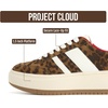 image:imageProject Cloud Fashion Platform Sneakers for Women Footwear 2026 Nita  Memory Foam Insole for Comfortability NonSlip Casual Platform Shoes for Women Sneakers Lightweight Laceup Womens ShoesLeopard Multi