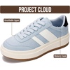 image:imageProject Cloud Fashion Platform Sneakers for Women Footwear 2026 Nita  Memory Foam Insole for Comfortability NonSlip Casual Platform Shoes for Women Sneakers Lightweight Laceup Womens ShoesSky Blue