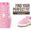 image:imageProject Cloud Fashion Platform Sneakers for Women Footwear 2026 Nita  Memory Foam Insole for Comfortability NonSlip Casual Platform Shoes for Women Sneakers Lightweight Laceup Womens ShoesPinkwhite Stripes