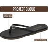 image:imageProject Cloud Flip Flops for Women Memory Foam Flats Sandals Foundations  Lightweight and Durable NonSlip SoleWomens Sandals  Beach Essentials Womens Flat Sandals for Everyday Comfort Daily WearBlack