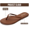 image:imageProject Cloud Flip Flops for Women Memory Foam Flats Sandals Foundations  Lightweight and Durable NonSlip SoleWomens Sandals  Beach Essentials Womens Flat Sandals for Everyday Comfort Daily WearWhiskey