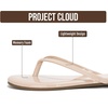 image:imageProject Cloud Flip Flops for Women Memory Foam Flats Sandals Foundations  Lightweight and Durable NonSlip SoleWomens Sandals  Beach Essentials Womens Flat Sandals for Everyday Comfort Daily WearNude Patent