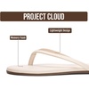 image:imageProject Cloud Flip Flops for Women Memory Foam Flats Sandals Foundations  Lightweight and Durable NonSlip SoleWomens Sandals  Beach Essentials Womens Flat Sandals for Everyday Comfort Daily WearCream