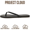 image:imageProject Cloud Flip Flops for Women Memory Foam Flats Sandals Foundations  Lightweight and Durable NonSlip SoleWomens Sandals  Beach Essentials Womens Flat Sandals for Everyday Comfort Daily WearBlack