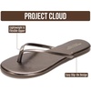 image:imageProject Cloud Flip Flops for Women Memory Foam Flats Sandals Foundations  Lightweight and Durable NonSlip SoleWomens Sandals  Beach Essentials Womens Flat Sandals for Everyday Comfort Daily WearBronze