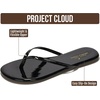 image:imageProject Cloud Flip Flops for Women Memory Foam Flats Sandals Foundations  Lightweight and Durable NonSlip SoleWomens Sandals  Beach Essentials Womens Flat Sandals for Everyday Comfort Daily WearBlack Patent
