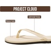 image:imageProject Cloud Flip Flops for Women Memory Foam Flats Sandals Foundations  Lightweight and Durable NonSlip SoleWomens Sandals  Beach Essentials Womens Flat Sandals for Everyday Comfort Daily WearBeige