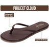 image:imageProject Cloud Flip Flops for Women Memory Foam Flats Sandals Foundations  Lightweight and Durable NonSlip SoleWomens Sandals  Beach Essentials Womens Flat Sandals for Everyday Comfort Daily WearDark Chocolate