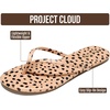 image:imageProject Cloud Flip Flops for Women Memory Foam Flats Sandals Foundations  Lightweight and Durable NonSlip SoleWomens Sandals  Beach Essentials Womens Flat Sandals for Everyday Comfort Daily WearCheetah