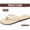 image:imageProject Cloud Flip Flops for Women Memory Foam Flats Sandals Foundations  Lightweight and Durable NonSlip SoleWomens Sandals  Beach Essentials Womens Flat Sandals for Everyday Comfort Daily WearBeige