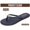 image:imageProject Cloud Flip Flops for Women Memory Foam Flats Sandals Foundations  Lightweight and Durable NonSlip SoleWomens Sandals  Beach Essentials Womens Flat Sandals for Everyday Comfort Daily WearDark Navy