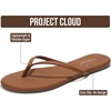 image:imageProject Cloud Flip Flops for Women Memory Foam Flats Sandals Foundations  Lightweight and Durable NonSlip SoleWomens Sandals  Beach Essentials Womens Flat Sandals for Everyday Comfort Daily WearChocolate