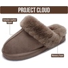 image:imageProject Cloud Genuine Leather FurLined NonSlip Clog Slippers for Women  Memory Foam Insole Indoor Outdoor Mule Shoes  Comfortable House Footwear Womens Slippers  FurLined Cold Weather EssentialsTaupe