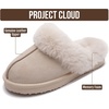 image:imageProject Cloud Genuine Leather FurLined NonSlip Clog Slippers for Women  Memory Foam Insole Indoor Outdoor Mule Shoes  Comfortable House Footwear Womens Slippers  FurLined Cold Weather EssentialsSand Suede