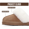 image:imageProject Cloud Genuine Leather FurLined NonSlip Clog Slippers for Women  Memory Foam Insole Indoor Outdoor Mule Shoes  Comfortable House Footwear Womens Slippers  FurLined Cold Weather EssentialsChestnut