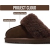 image:imageProject Cloud Genuine Leather FurLined NonSlip Clog Slippers for Women  Memory Foam Insole Indoor Outdoor Mule Shoes  Comfortable House Footwear Womens Slippers  FurLined Cold Weather EssentialsBitter Chocolate Suede