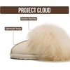 image:imageProject Cloud Genuine Leather FurLined NonSlip Clog Slippers for Women  Memory Foam Insole Indoor Outdoor Mule Shoes  Comfortable House Footwear Womens Slippers  FurLined Cold Weather EssentialsScuff Furbeige