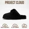 image:imageProject Cloud Genuine Leather FurLined NonSlip Clog Slippers for Women  Memory Foam Insole Indoor Outdoor Mule Shoes  Comfortable House Footwear Womens Slippers  FurLined Cold Weather EssentialsScuffblack