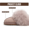 image:imageProject Cloud Genuine Leather FurLined NonSlip Clog Slippers for Women  Memory Foam Insole Indoor Outdoor Mule Shoes  Comfortable House Footwear Womens Slippers  FurLined Cold Weather EssentialsScuff Furpink