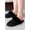 image:imageProject Cloud Genuine Leather FurLined NonSlip Clog Slippers for Women  Memory Foam Insole Indoor Outdoor Mule Shoes  Comfortable House Footwear Womens Slippers  FurLined Cold Weather EssentialsScuffblack