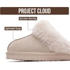 image:imageProject Cloud Genuine Leather FurLined NonSlip Clog Slippers for Women  Memory Foam Insole Indoor Outdoor Mule Shoes  Comfortable House Footwear Womens Slippers  FurLined Cold Weather EssentialsSand Suede