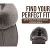 image:imageProject Cloud Genuine Leather FurLined NonSlip Clog Slippers for Women  Memory Foam Insole Indoor Outdoor Mule Shoes  Comfortable House Footwear Womens Slippers  FurLined Cold Weather EssentialsFrost Suede