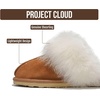 image:imageProject Cloud Genuine Leather FurLined NonSlip Clog Slippers for Women  Memory Foam Insole Indoor Outdoor Mule Shoes  Comfortable House Footwear Womens Slippers  FurLined Cold Weather EssentialsScuff Furchestnut