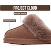 image:imageProject Cloud Genuine Leather FurLined NonSlip Clog Slippers for Women  Memory Foam Insole Indoor Outdoor Mule Shoes  Comfortable House Footwear Womens Slippers  FurLined Cold Weather EssentialsCamel Suede