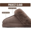 image:imageProject Cloud Genuine Leather FurLined NonSlip Clog Slippers for Women  Memory Foam Insole Indoor Outdoor Mule Shoes  Comfortable House Footwear Womens Slippers  FurLined Cold Weather EssentialsTaupe