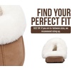 image:imageProject Cloud Genuine Leather FurLined NonSlip Clog Slippers for Women  Memory Foam Insole Indoor Outdoor Mule Shoes  Comfortable House Footwear Womens Slippers  FurLined Cold Weather EssentialsChestnut