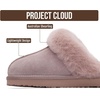 image:imageProject Cloud Genuine Leather FurLined NonSlip Clog Slippers for Women  Memory Foam Insole Indoor Outdoor Mule Shoes  Comfortable House Footwear Womens Slippers  FurLined Cold Weather EssentialsDusty Pink Suede