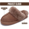 image:imageProject Cloud Genuine Leather FurLined NonSlip Clog Slippers for Women  Memory Foam Insole Indoor Outdoor Mule Shoes  Comfortable House Footwear Womens Slippers  FurLined Cold Weather EssentialsCamel Suede