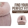 image:imageProject Cloud Genuine Leather FurLined NonSlip Clog Slippers for Women  Memory Foam Insole Indoor Outdoor Mule Shoes  Comfortable House Footwear Womens Slippers  FurLined Cold Weather EssentialsDusty Pink Suede