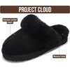 image:imageProject Cloud Genuine Leather FurLined NonSlip Clog Slippers for Women  Memory Foam Insole Indoor Outdoor Mule Shoes  Comfortable House Footwear Womens Slippers  FurLined Cold Weather EssentialsBlack