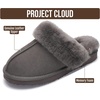 image:imageProject Cloud Genuine Leather FurLined NonSlip Clog Slippers for Women  Memory Foam Insole Indoor Outdoor Mule Shoes  Comfortable House Footwear Womens Slippers  FurLined Cold Weather EssentialsFrost Suede