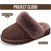 image:imageProject Cloud Genuine Leather FurLined NonSlip Clog Slippers for Women  Memory Foam Insole Indoor Outdoor Mule Shoes  Comfortable House Footwear Womens Slippers  FurLined Cold Weather EssentialsChocolate Brown
