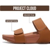 image:imageProject Cloud Genuine Leather Platform Womens Sandals Double Strap Adee  Lightweight Adjustable Slides for Women  NonSlip Outsole Comfortable Shoes Casual Summer Vacation Travel Everyday WearTan