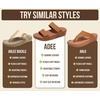 image:imageProject Cloud Genuine Leather Platform Womens Sandals Double Strap Adee  Lightweight Adjustable Slides for Women  NonSlip Outsole Comfortable Shoes Casual Summer Vacation Travel Everyday WearWhite
