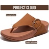 image:imageProject Cloud Genuine Leather Thong Flip Flops for Women with Arch Support  Genuine Leather Thong Flip Flops with Plush Soft Insole Arch Support amp Non Slip Outsole Comfortable Beach amp Summer SlidesTan Leather  Buckle