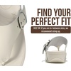 image:imageProject Cloud Genuine Leather Thong Flip Flops for Women with Arch Support  Genuine Leather Thong Flip Flops with Plush Soft Insole Arch Support amp Non Slip Outsole Comfortable Beach amp Summer SlidesWhite Leather  Buckle