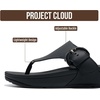 image:imageProject Cloud Genuine Leather Thong Flip Flops for Women with Arch Support  Genuine Leather Thong Flip Flops with Plush Soft Insole Arch Support amp Non Slip Outsole Comfortable Beach amp Summer SlidesBlack Leather  Buckle