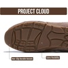 image:imageProject Cloud Genuine Leather Womens Barefoot Lace Up Shoes  Memory Foam Insole Lightweight Fashion Sneakers for All Day Casual Comfort with Flexible Support and Cushioned Everyday WearTaupe Suede