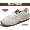 image:imageProject Cloud Genuine Leather Womens Barefoot Lace Up Shoes  Memory Foam Insole Lightweight Fashion Sneakers for All Day Casual Comfort with Flexible Support and Cushioned Everyday WearWhite Suede