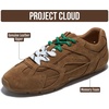 image:imageProject Cloud Genuine Leather Womens Barefoot Lace Up Shoes  Memory Foam Insole Lightweight Fashion Sneakers for All Day Casual Comfort with Flexible Support and Cushioned Everyday WearTan Suede