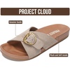 image:imageProject Cloud Genuine Suede Adjustable Buckle Slides for Women Footwear  Plush and Soft Insole for allday comfort Lightweight and NonSlip Outsole Womens Sandals Durable SlipOns Sandals WomenBirch Suede