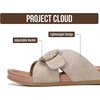 image:imageProject Cloud Genuine Suede Adjustable Buckle Slides for Women Footwear  Plush and Soft Insole for allday comfort Lightweight and NonSlip Outsole Womens Sandals Durable SlipOns Sandals WomenBirch Suede