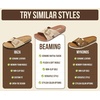 image:imageProject Cloud Genuine Suede Adjustable Buckle Slides for Women Footwear  Plush and Soft Insole for allday comfort Lightweight and NonSlip Outsole Womens Sandals Durable SlipOns Sandals WomenGold Raffia