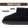 image:imageProject Cloud Girls 100 Genuine Leather Non Slip Fur Lined Ankle Boots  Water Resistant Lightweight Memory Foam Insole Cozy Fall Shoes for Boys amp Girls Kids Footwear Outdoor Everyday Kids BootsBlack