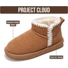 image:imageProject Cloud Girls 100 Genuine Leather Non Slip Fur Lined Ankle Boots  Water Resistant Lightweight Memory Foam Insole Cozy Fall Shoes for Boys amp Girls Kids Footwear Outdoor Everyday Kids BootsChestnut Stitch
