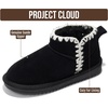 image:imageProject Cloud Girls 100 Genuine Leather Non Slip Fur Lined Ankle Boots  Water Resistant Lightweight Memory Foam Insole Cozy Fall Shoes for Boys amp Girls Kids Footwear Outdoor Everyday Kids BootsBlack Stitch